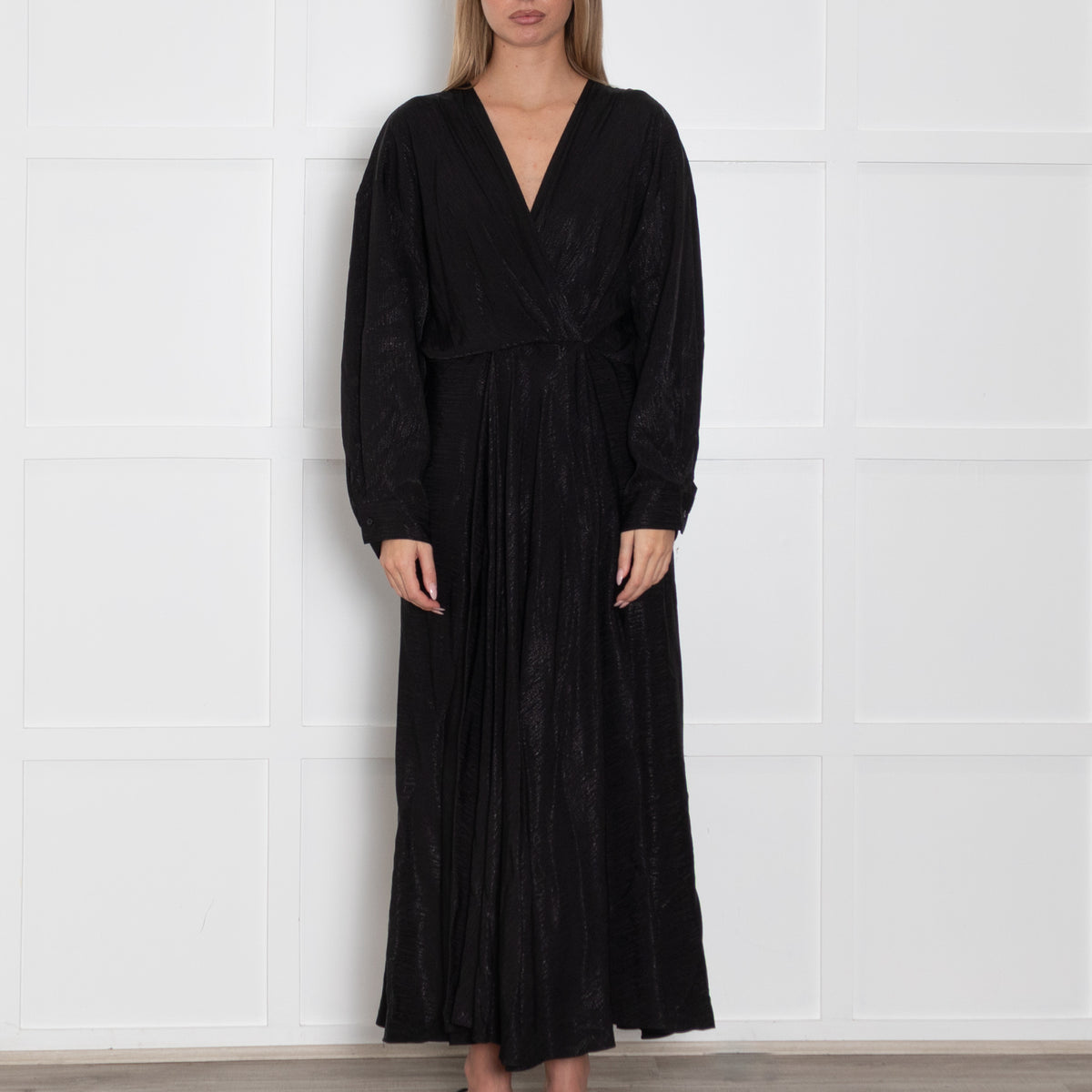 Second Female Black On Black Print Haven Maxi Dress