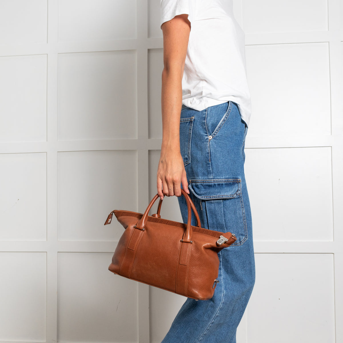 Akris Tan Leather Small Handbag