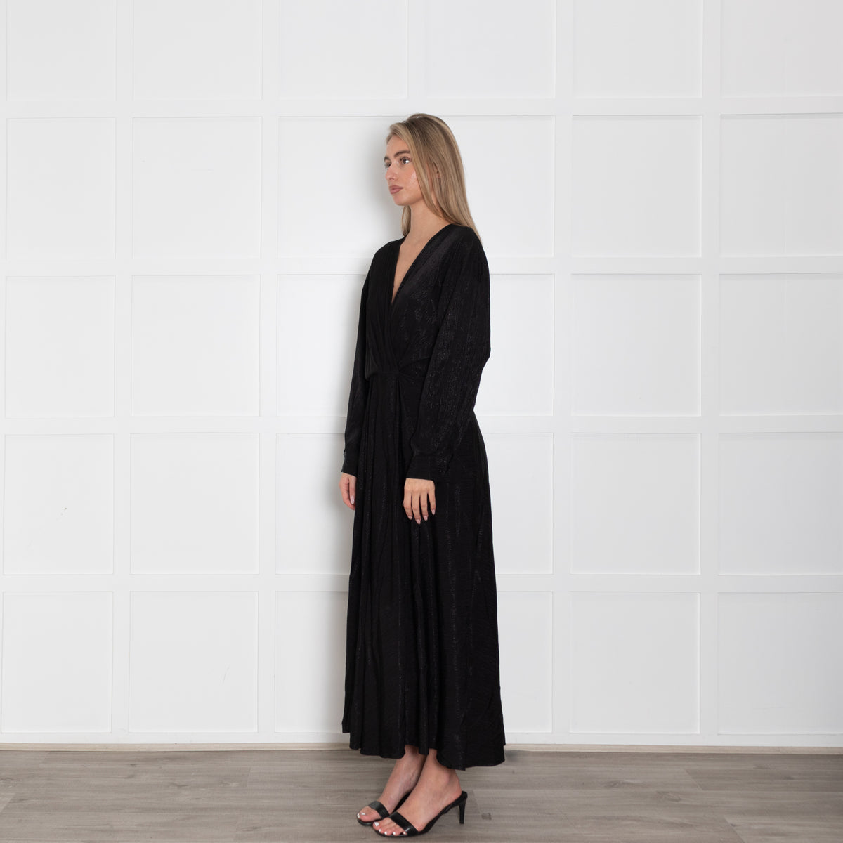 Second Female Black On Black Print Haven Maxi Dress