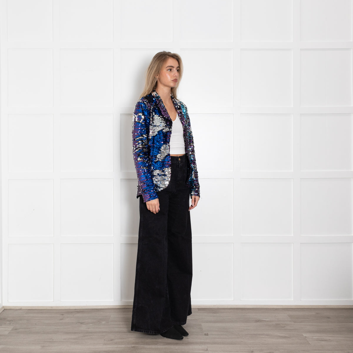 Rock The Jumpsuit Multi Colour Sequin Jacket