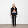 Jacquemus Black Button Up Crop Shirt