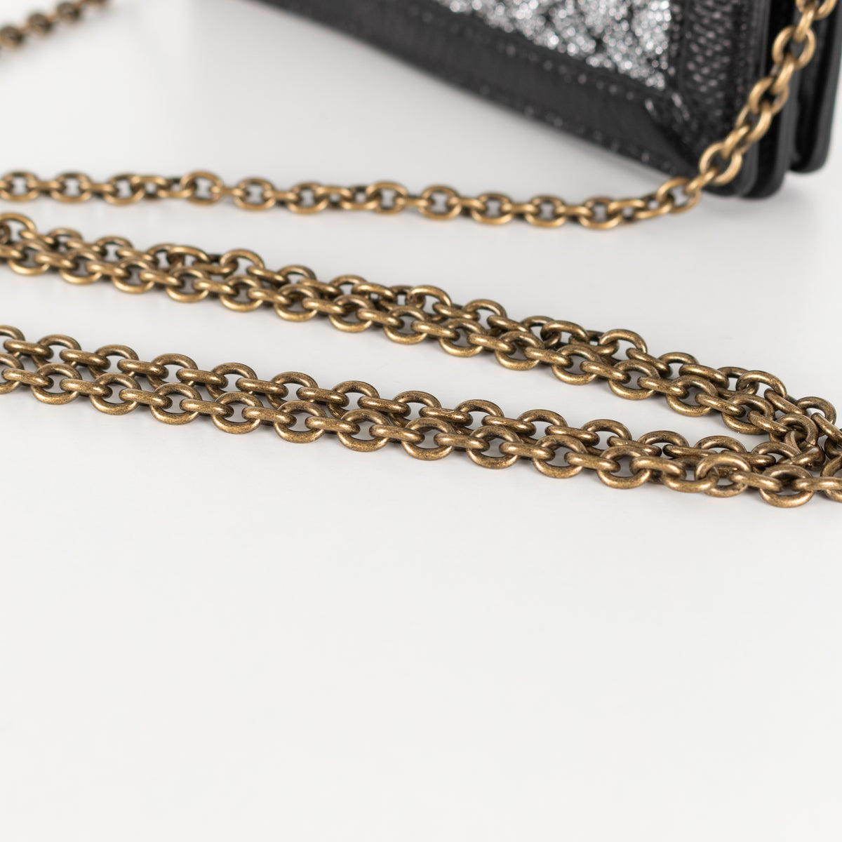 Bottega Veneta Intrecciato Knit Lurex Montebello Mini Chain Shoulder