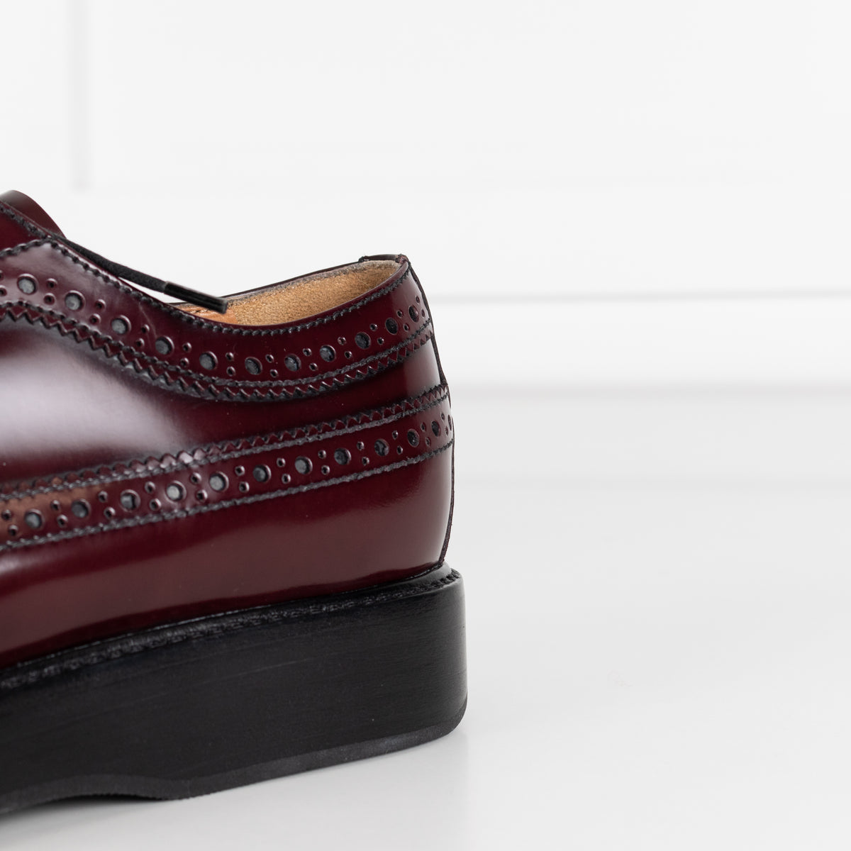 Church's Burgundy Wingtip Brogue Leather Shoes