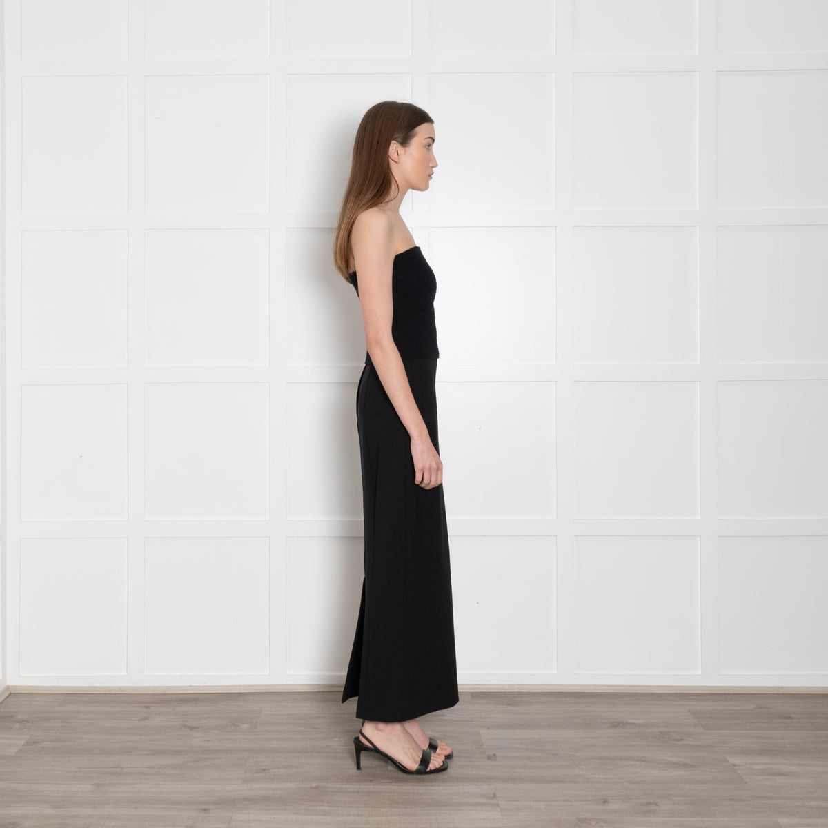 Dolce & Gabbana Black Stretch Maxi Pencil Skirt