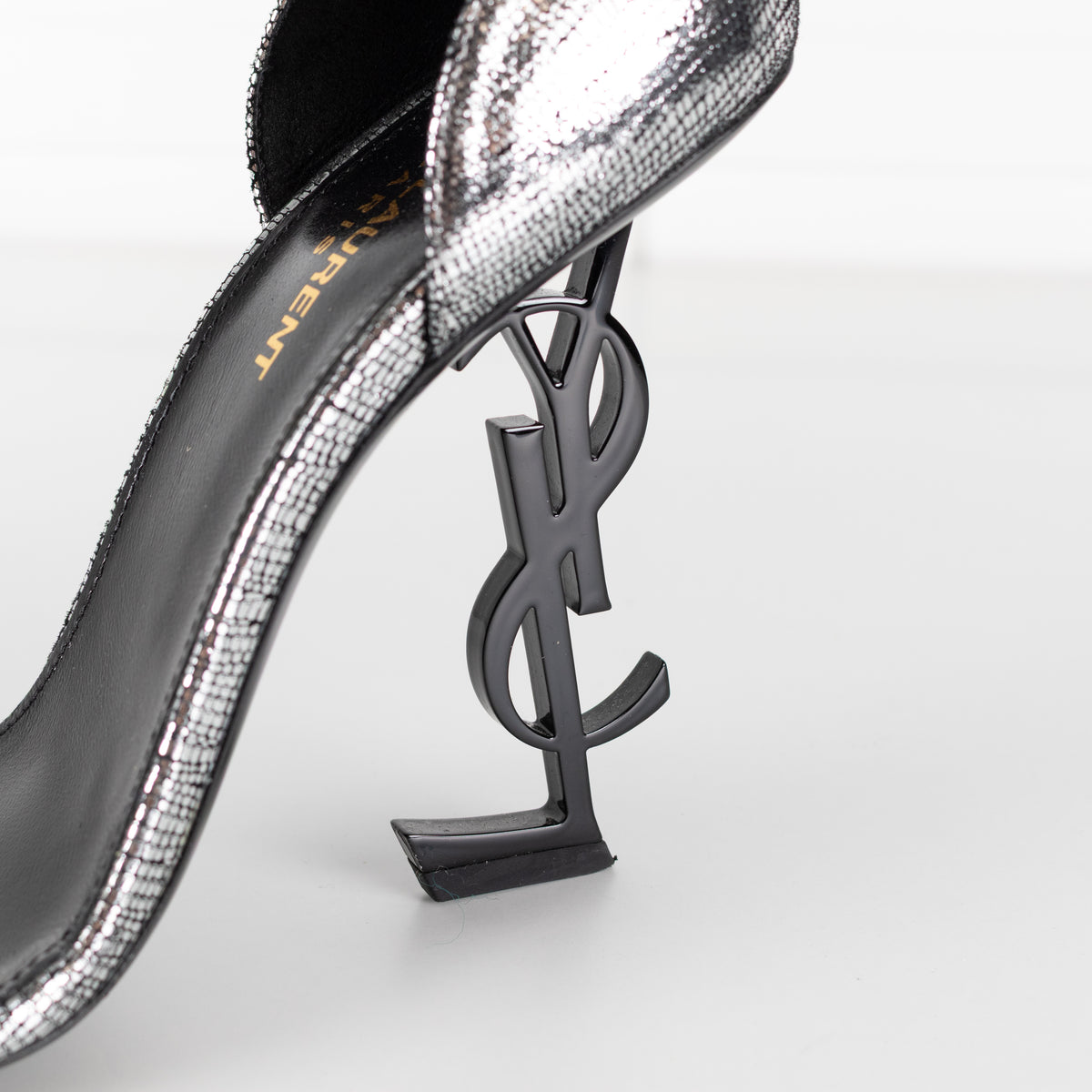 YSL Silver Opyum Sandal