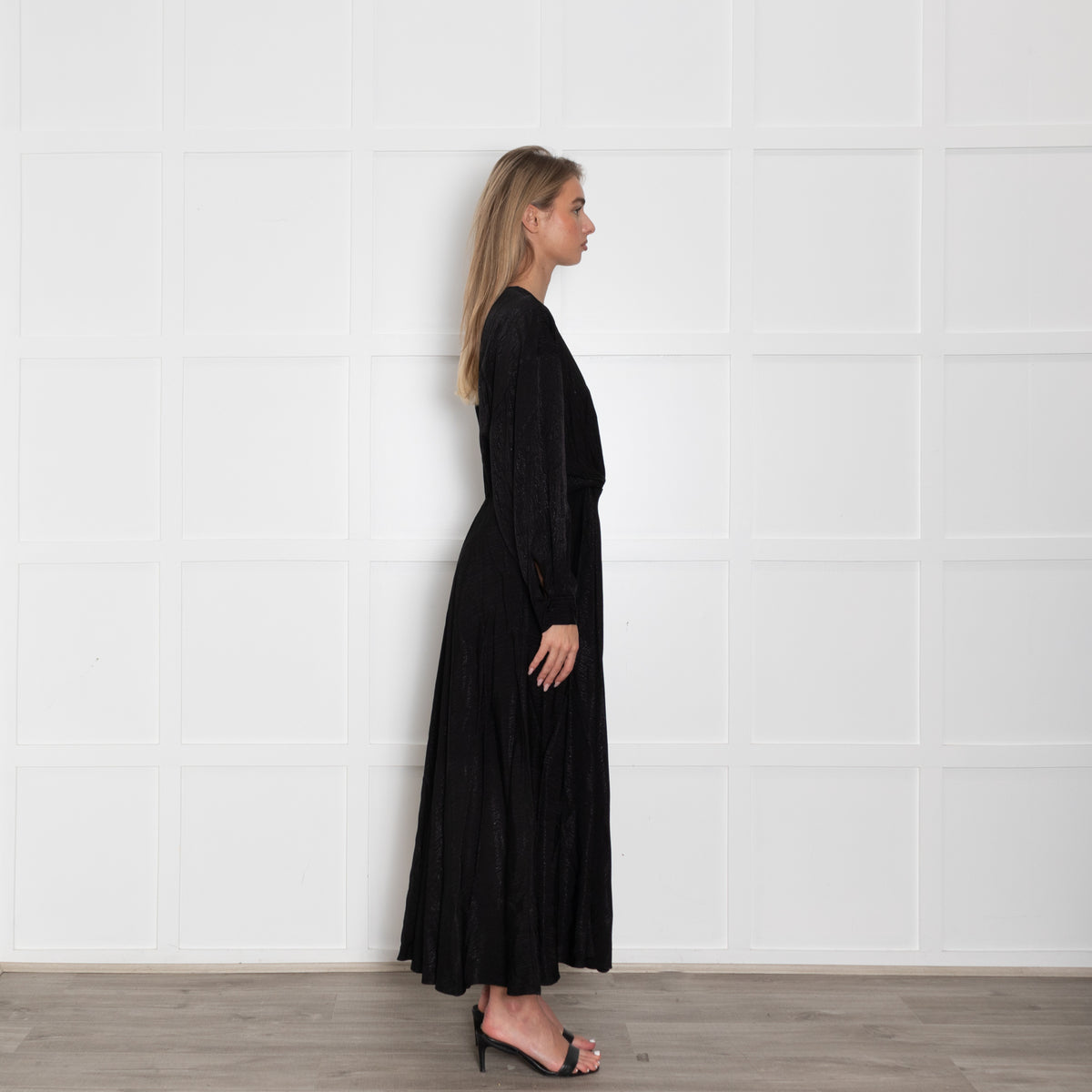 Second Female Black On Black Print Haven Maxi Dress