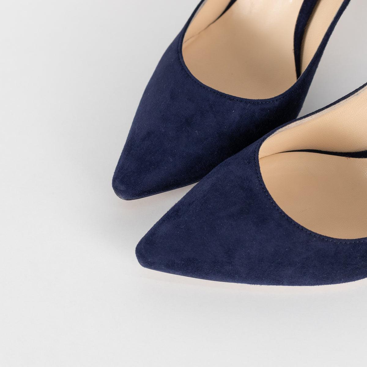 Jimmy Choo Navy Suede Heeled Shoes