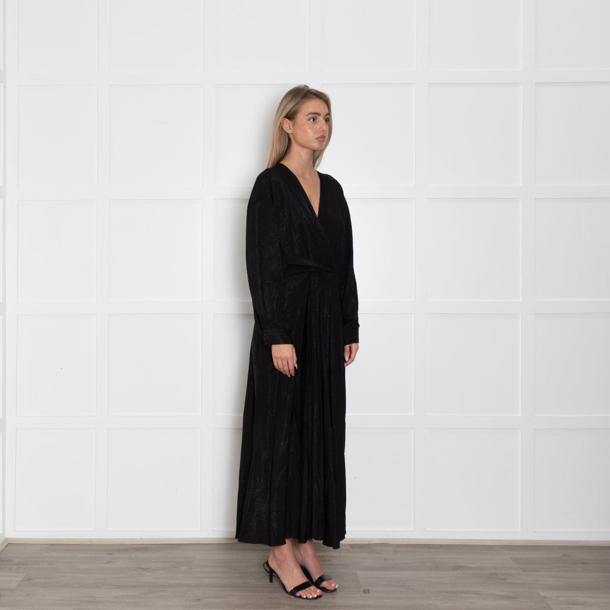 Second Female Black On Black Print Haven Maxi Dress