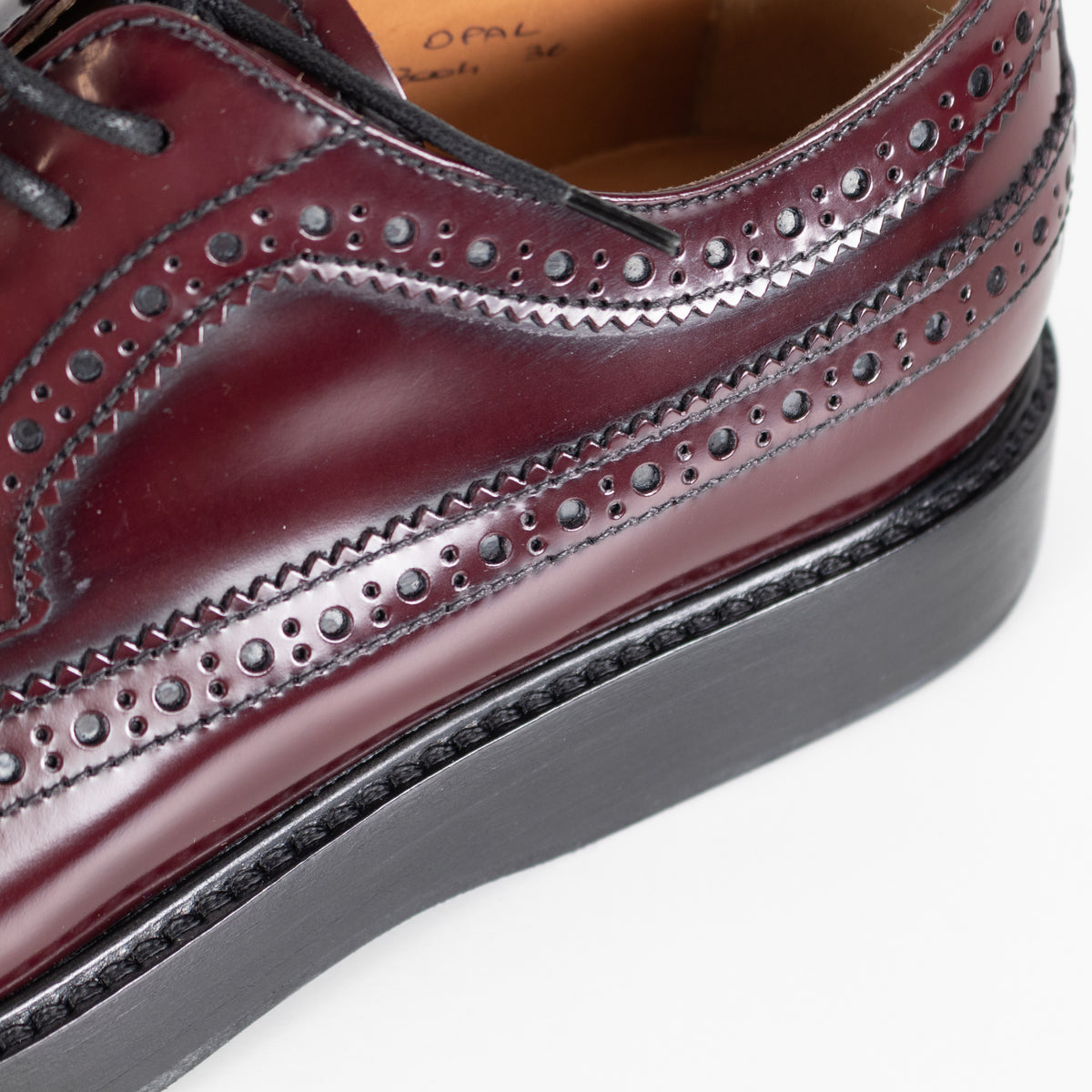 Church's Burgundy Wingtip Brogue Leather Shoes