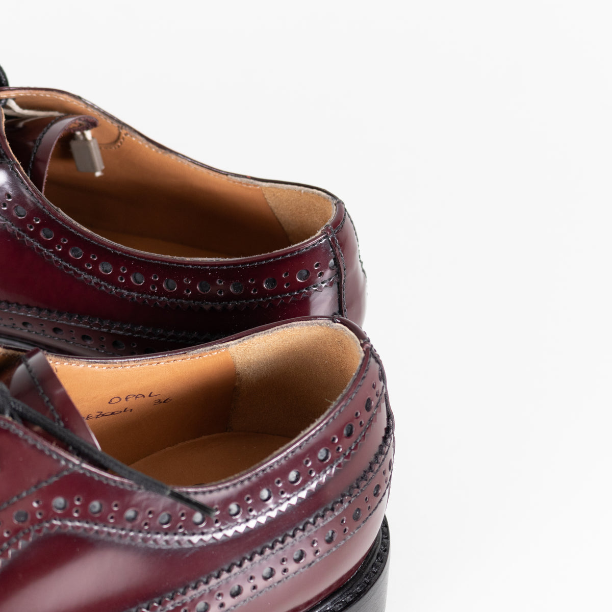 Church's Burgundy Wingtip Brogue Leather Shoes