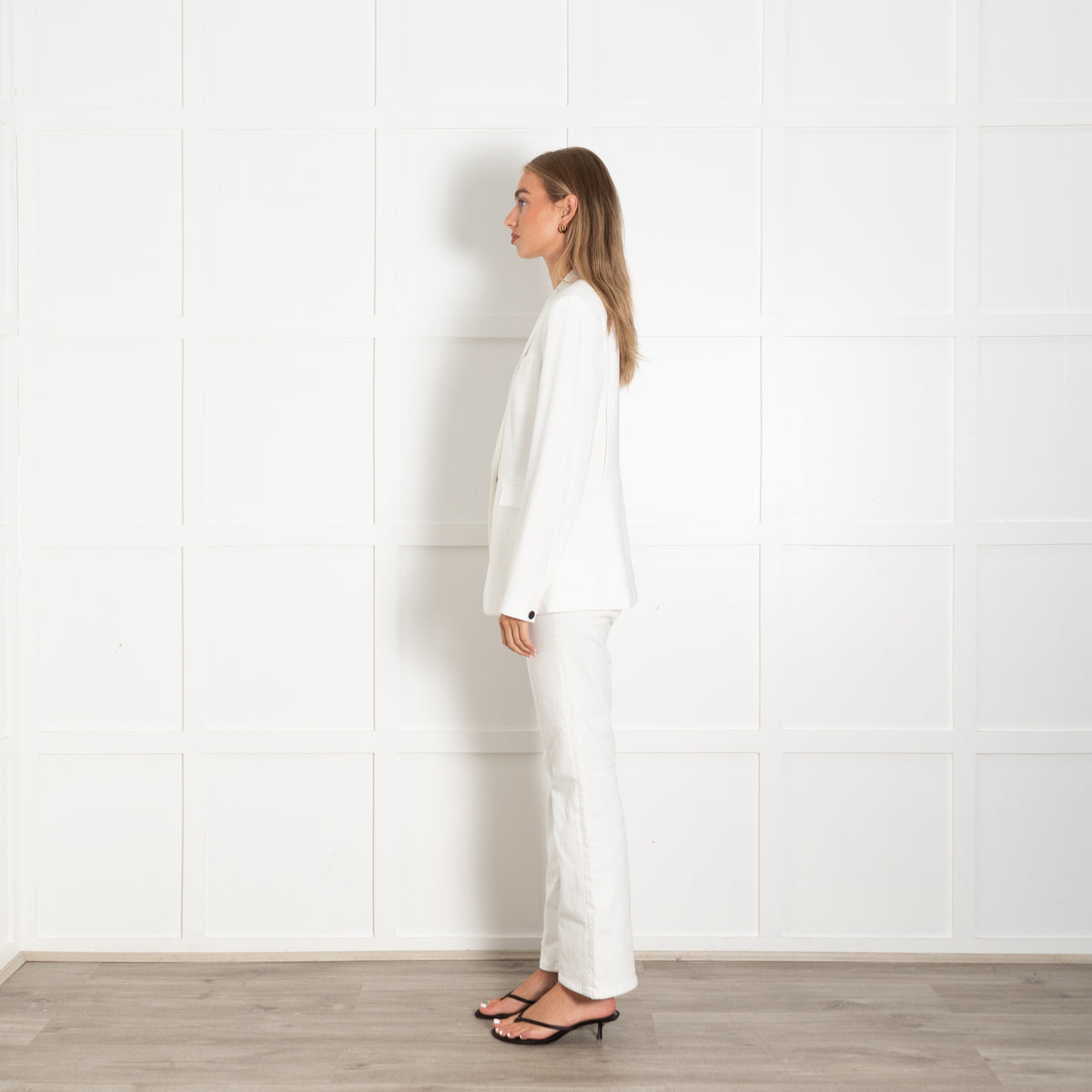 Rag & Bone White Single Button Tuxedo Blazer