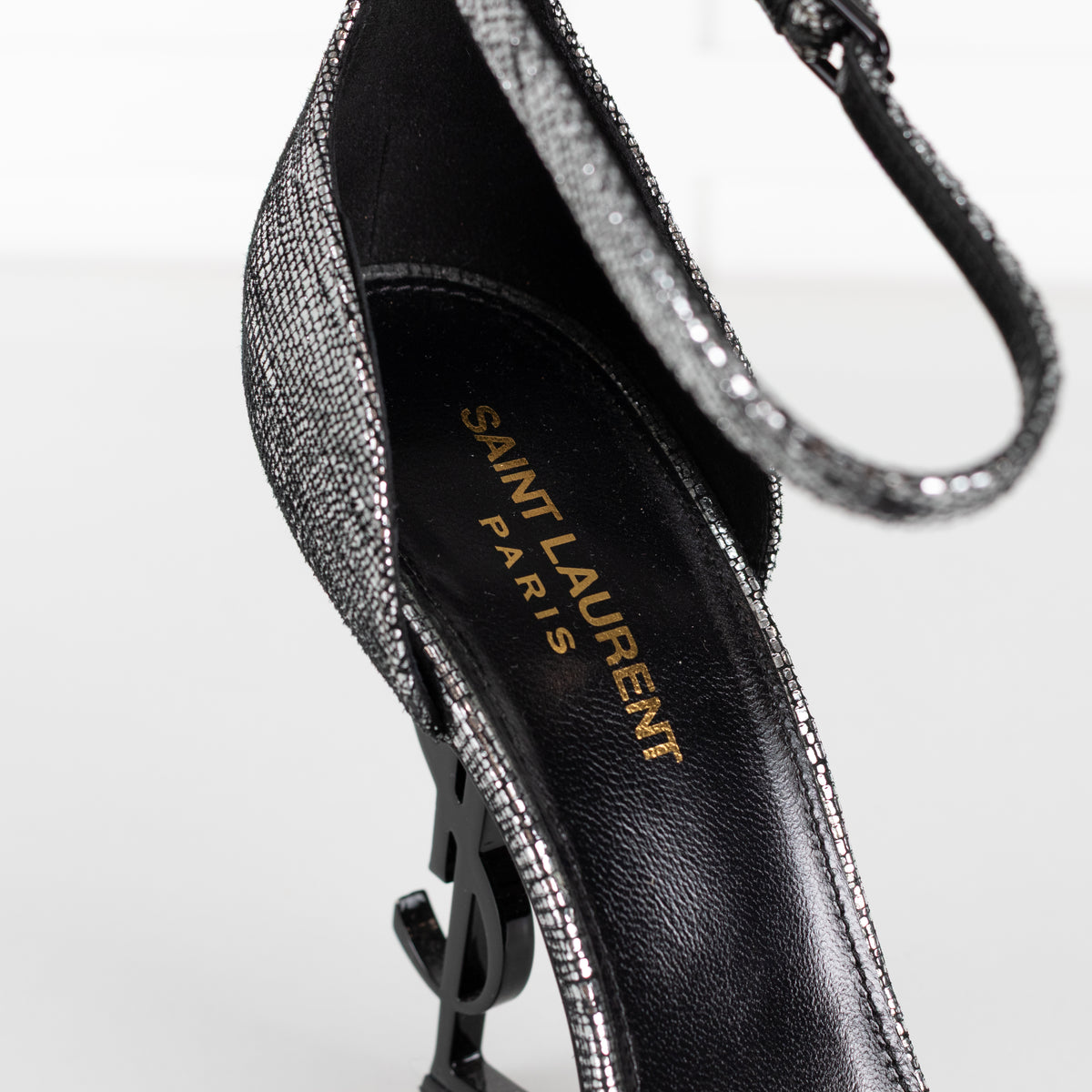 YSL Silver Opyum Sandal