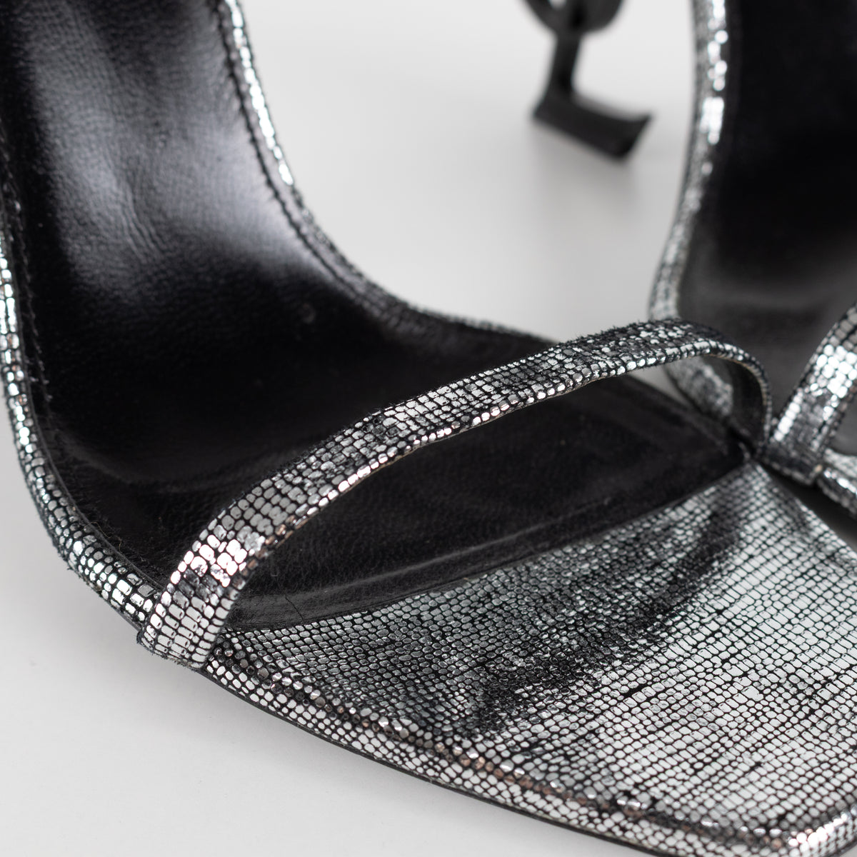 YSL Silver Opyum Sandal