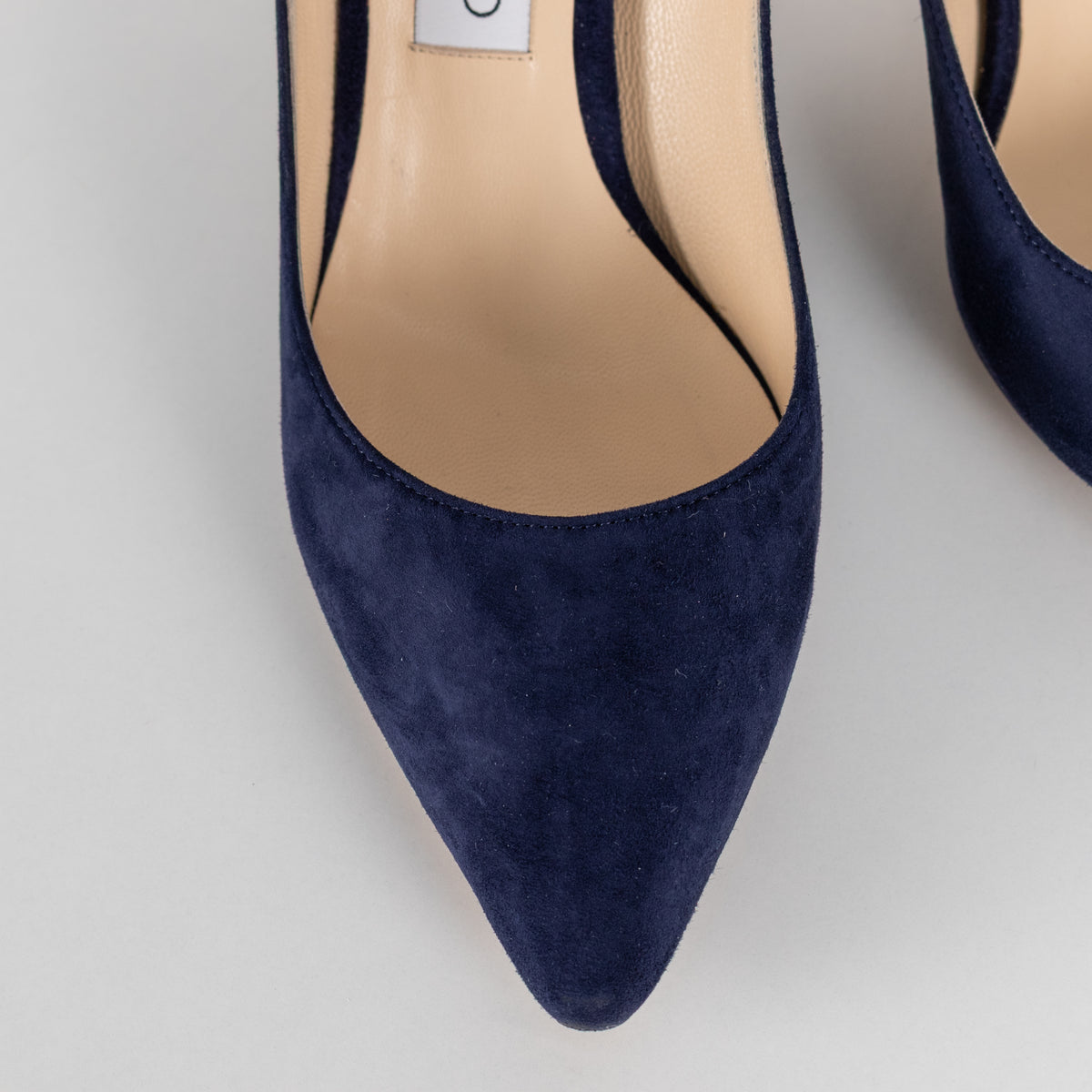 Jimmy Choo Navy Suede Heeled Shoes