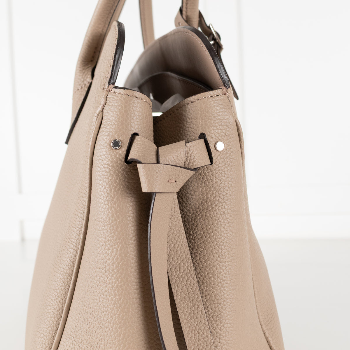 Louis Vuitton Taupe Leather Milla MM Bag