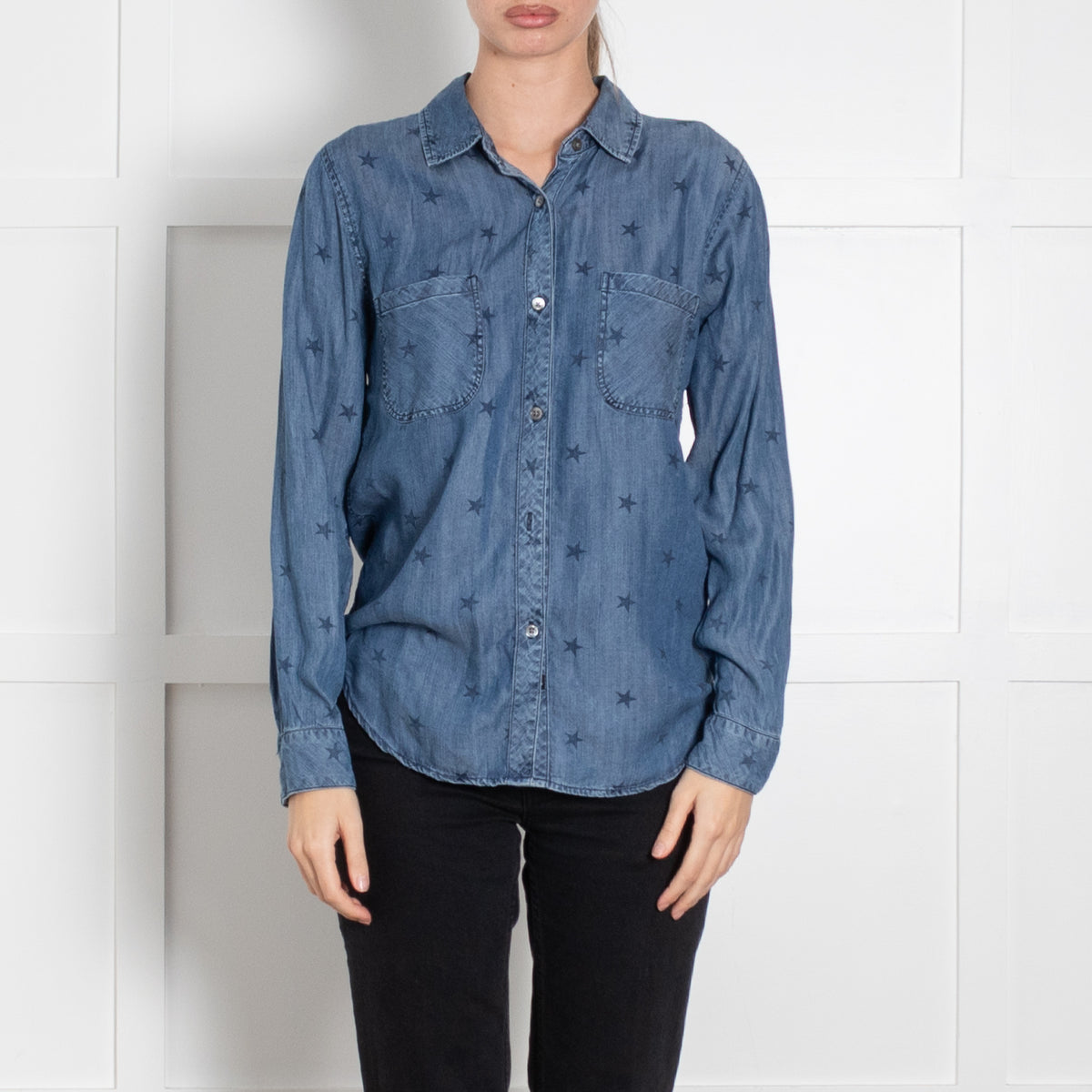 Rails Blue Star Print Shirt