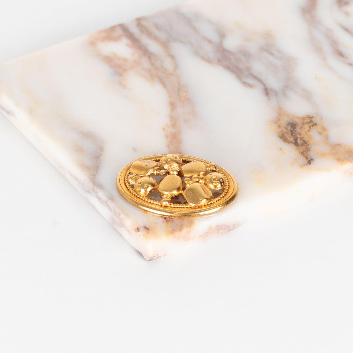 Christian Dior Parfum Gold Tone Brooch