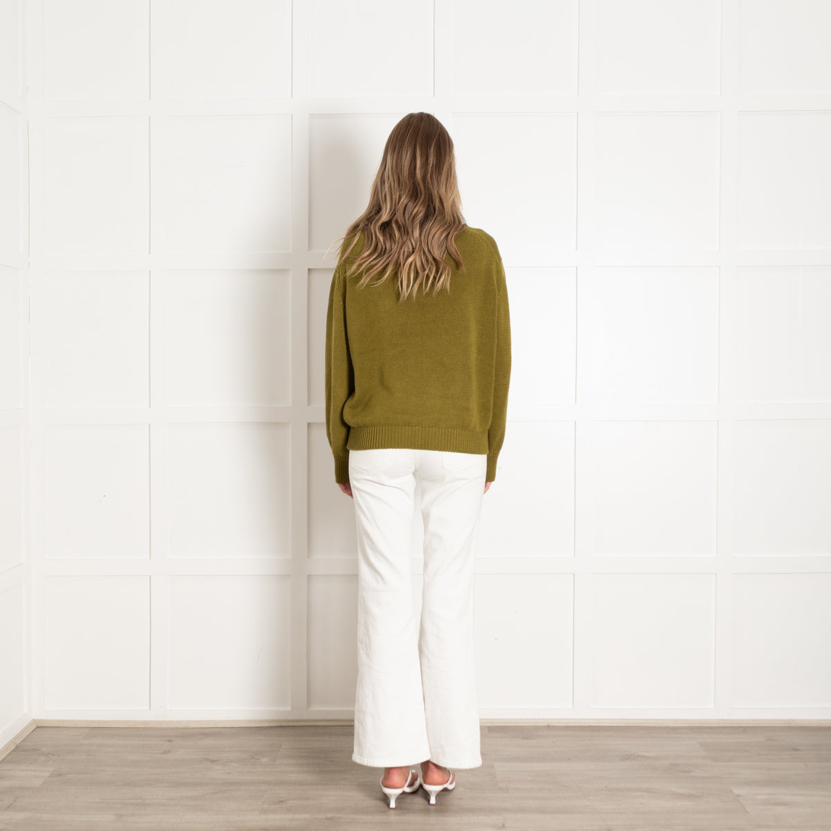 Margaret Howell Khaki Cotton Sweater