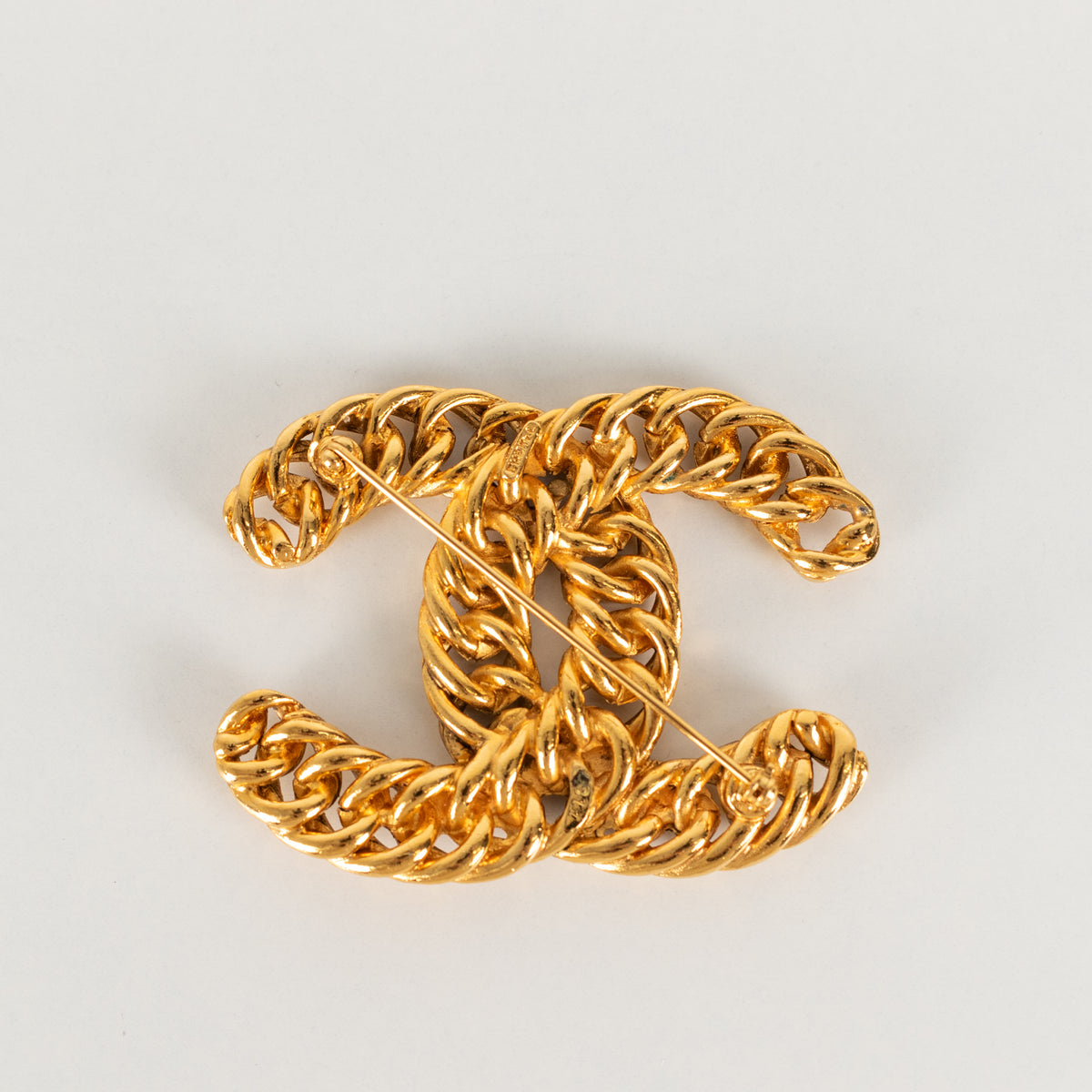 Chanel Braided Chunky CC Brooch 1107 Icon Series