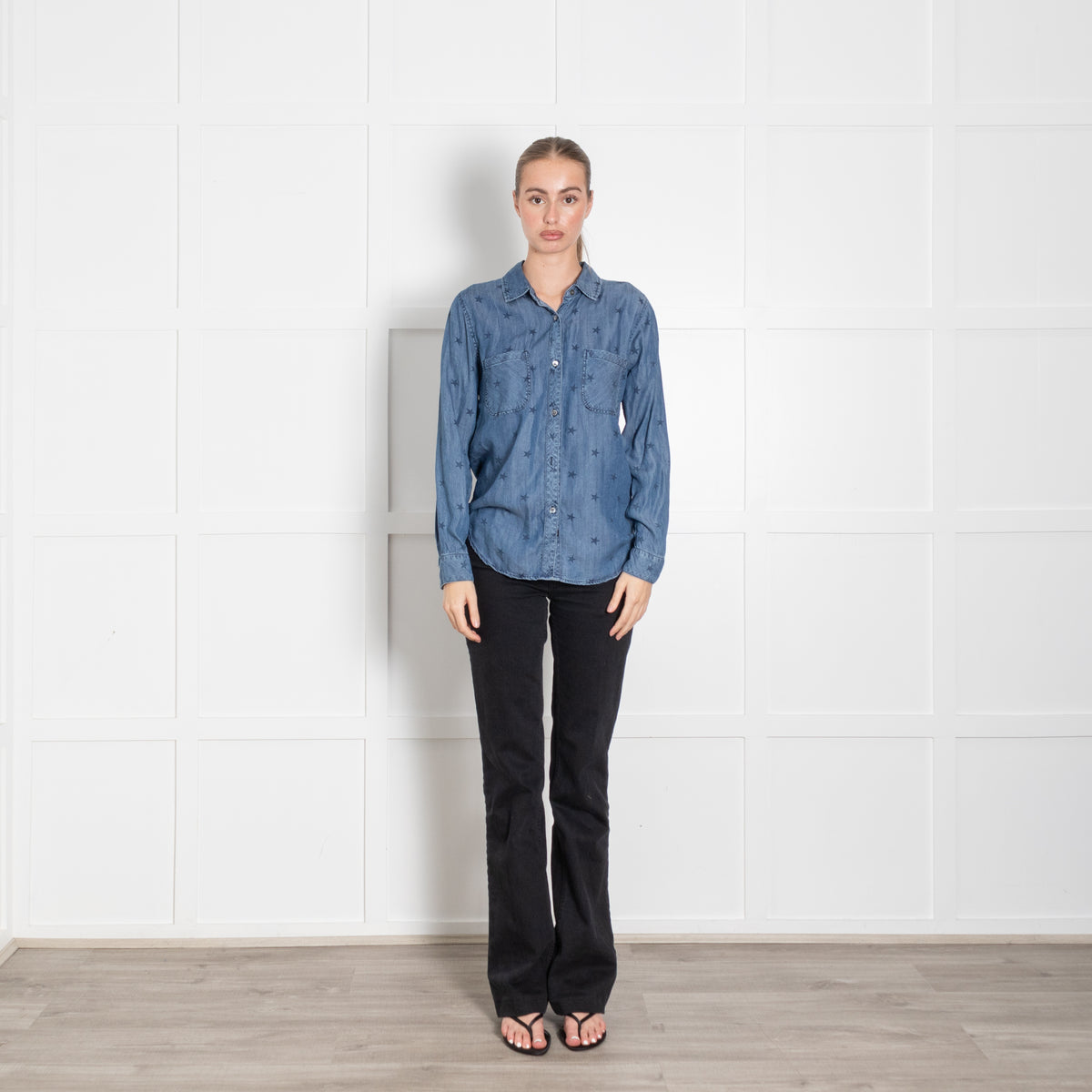 Rails Blue Star Print Shirt