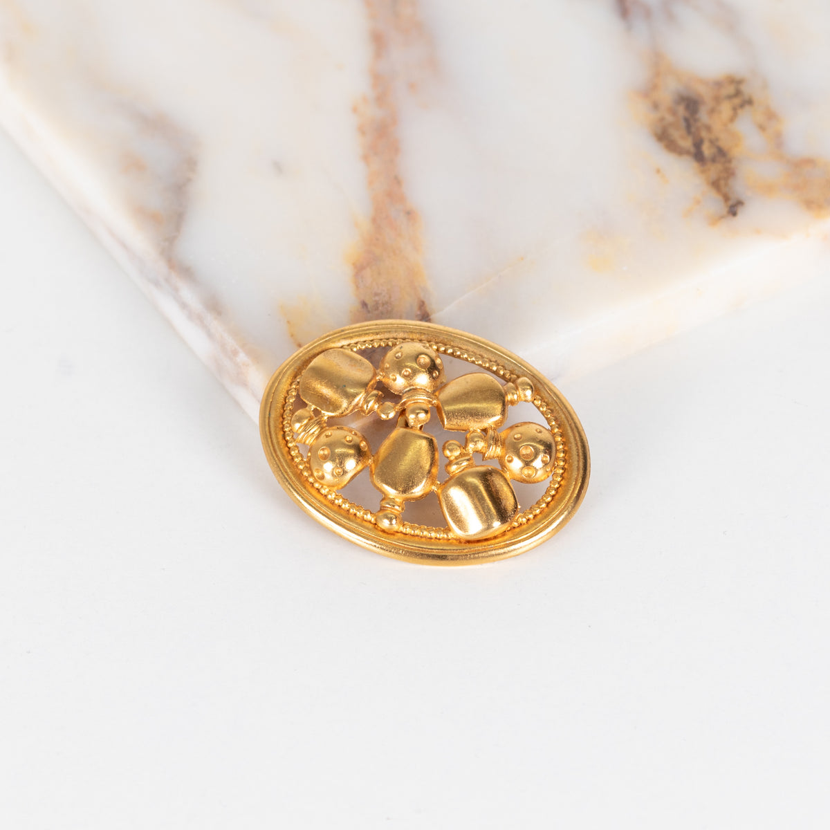 Christian Dior Parfum Gold Tone Brooch