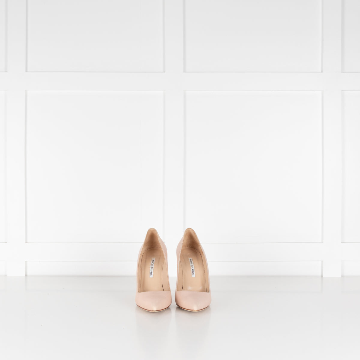 Manolo Blahnik Nude Court Shoes