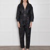 Donna Ida Waxed Black Flying Suit