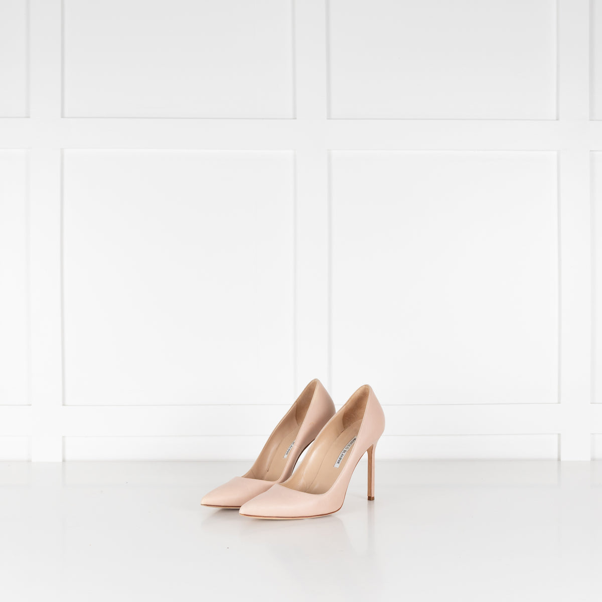 Manolo Blahnik Nude Court Shoes