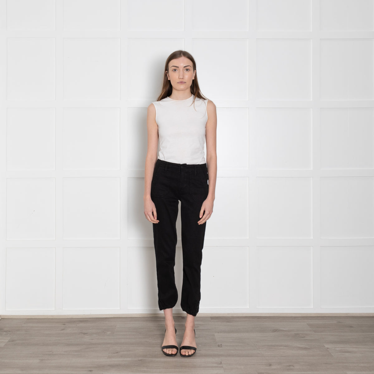 Paige Mayslie Black Joggers With Side Zips