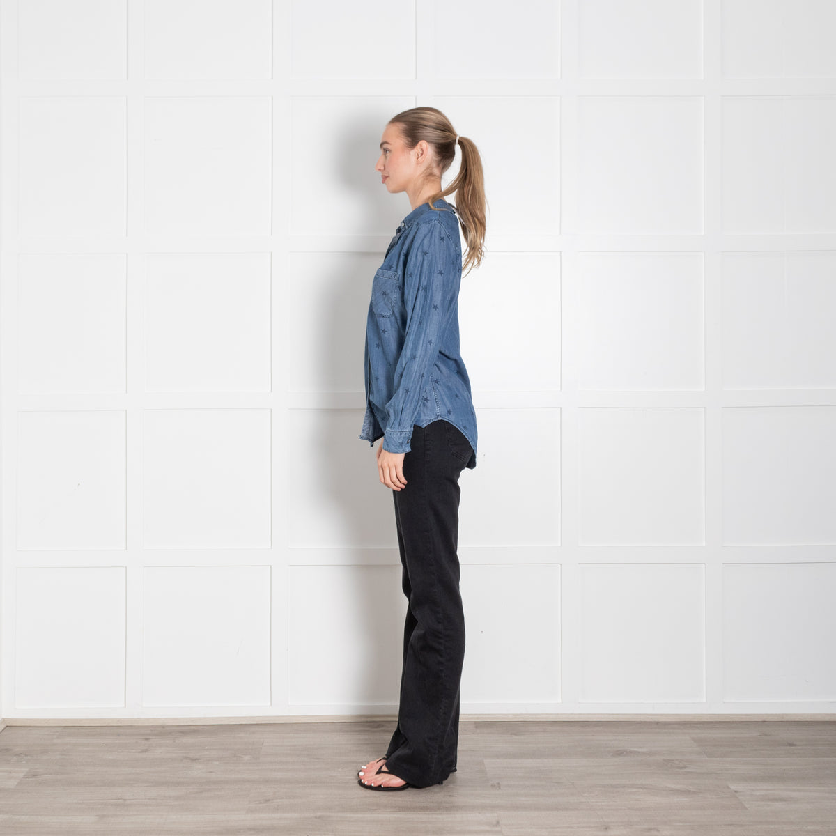 Rails Blue Star Print Shirt