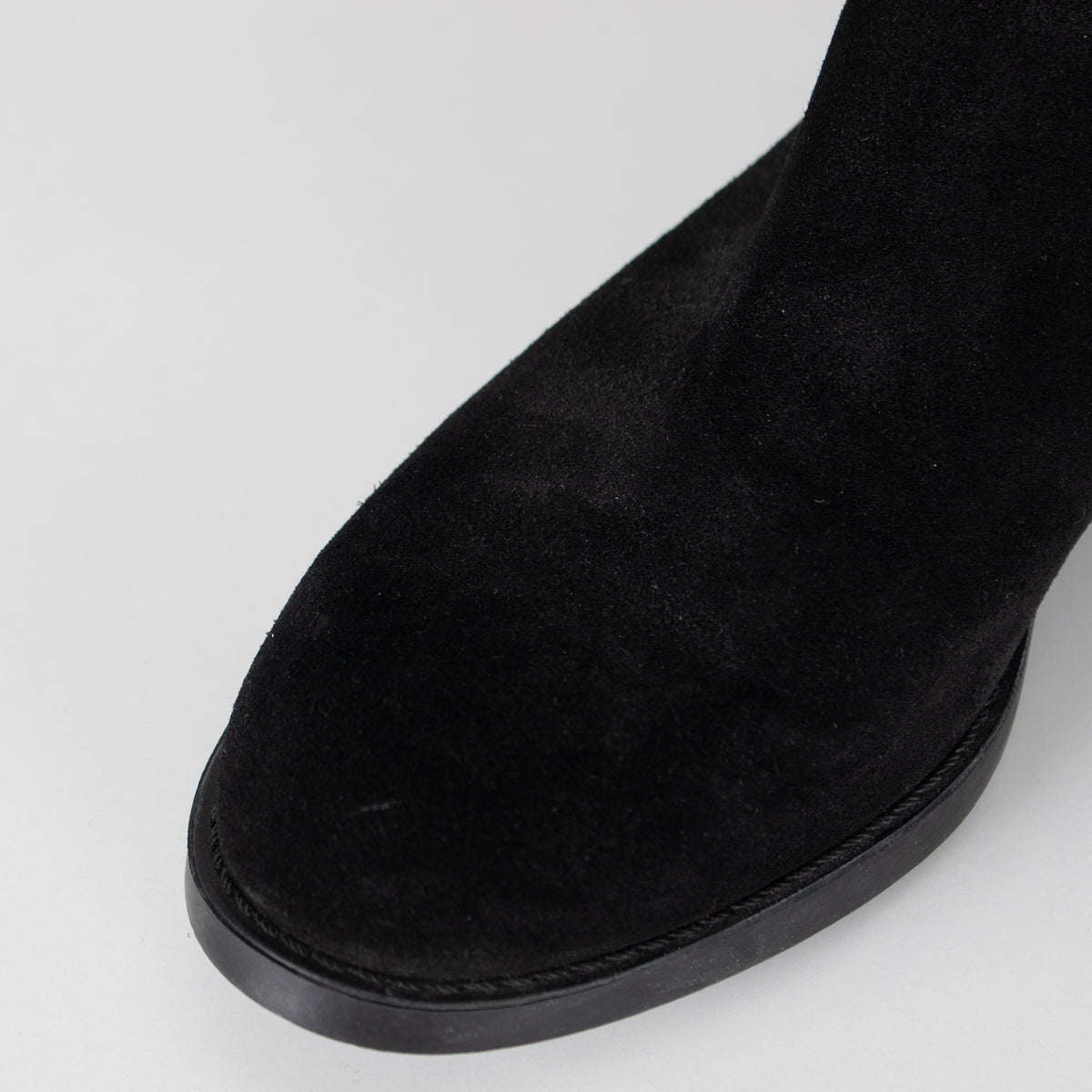 Russell & Bromley Black Suede & Fabric Boots