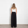Dries Van Noten Black High Waist Wide Leg Trousers