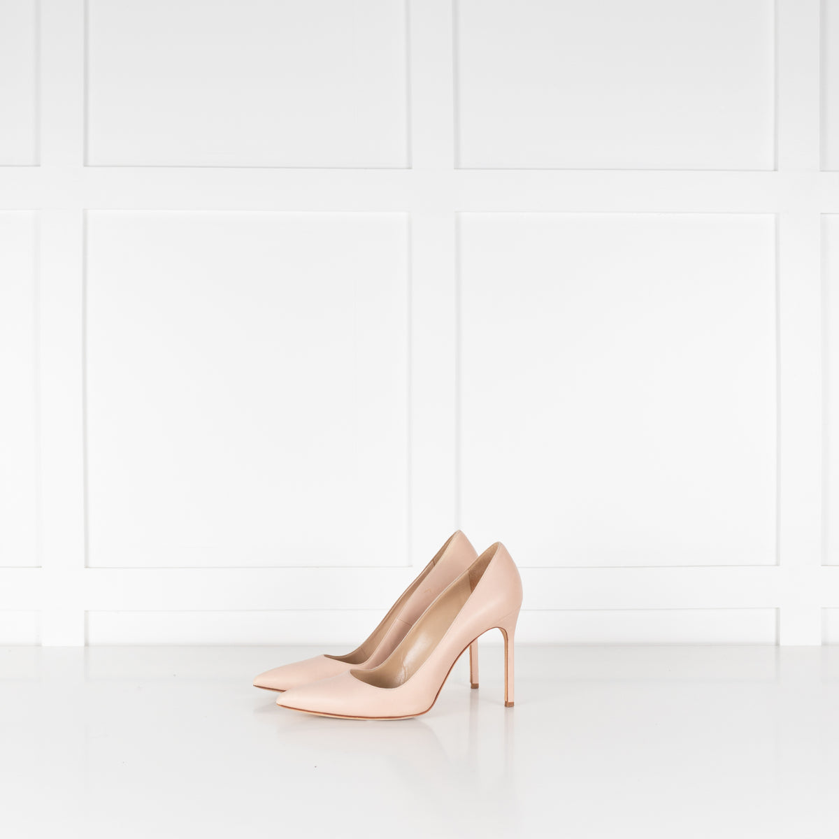 Manolo Blahnik Nude Court Shoes