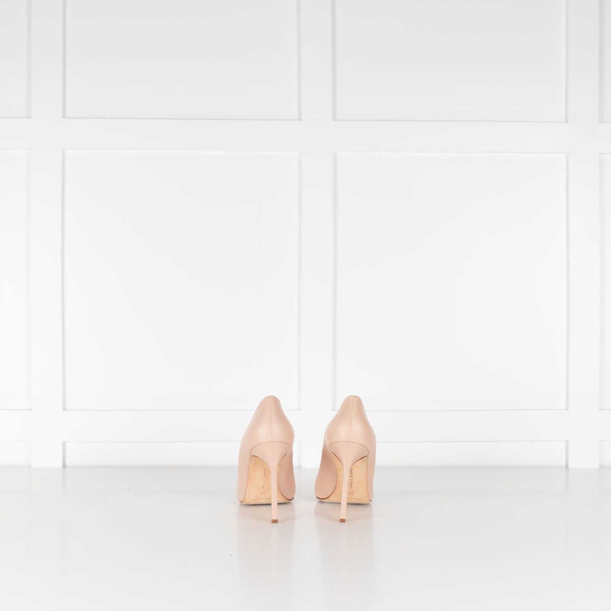 Manolo Blahnik Nude Court Shoes