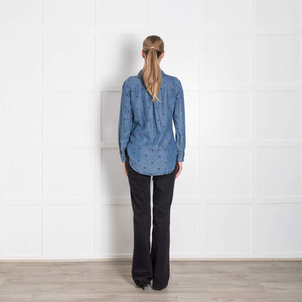 Rails Blue Star Print Shirt