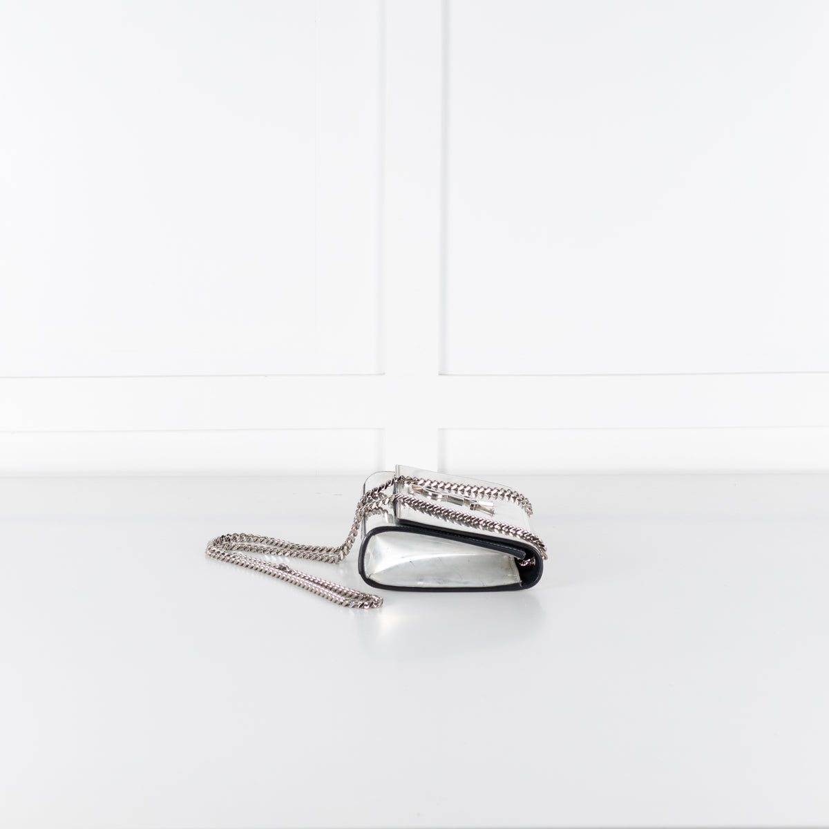 Yves Saint Laurent Silver Mirrored Leather Small Kate Bag