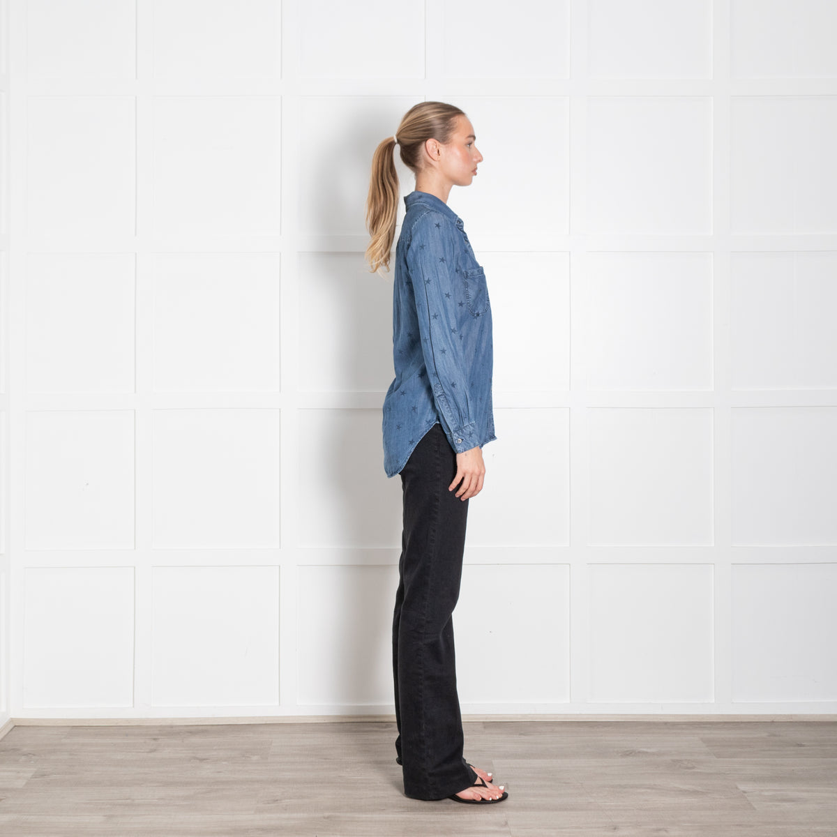 Rails Blue Star Print Shirt