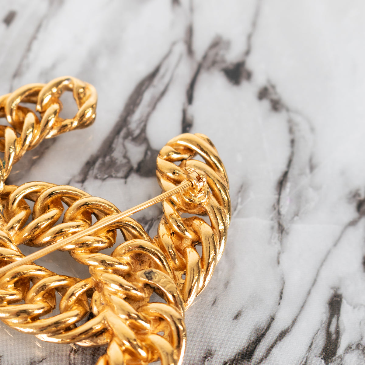 Chanel Braided Chunky CC Brooch 1107 Icon Series