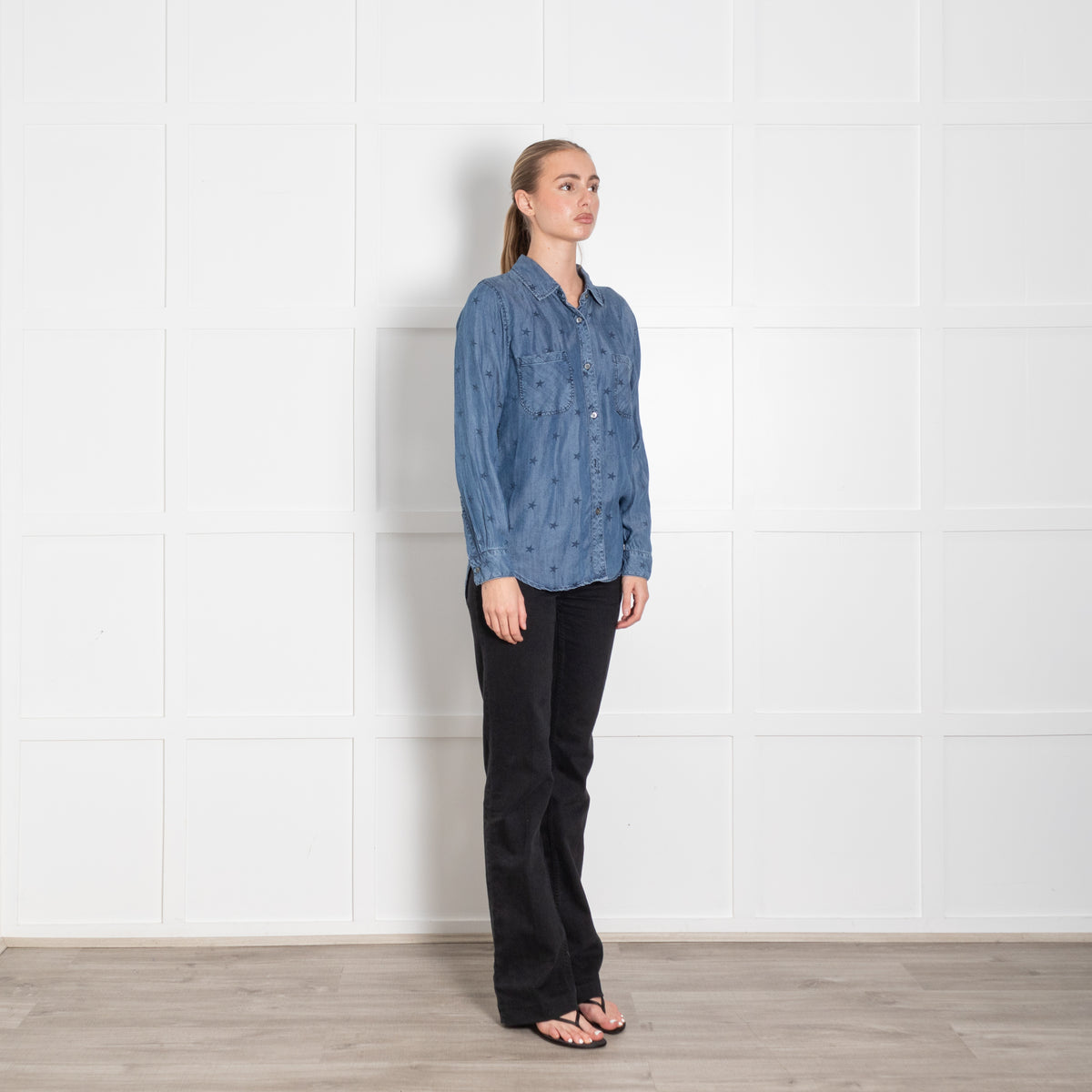 Rails Blue Star Print Shirt