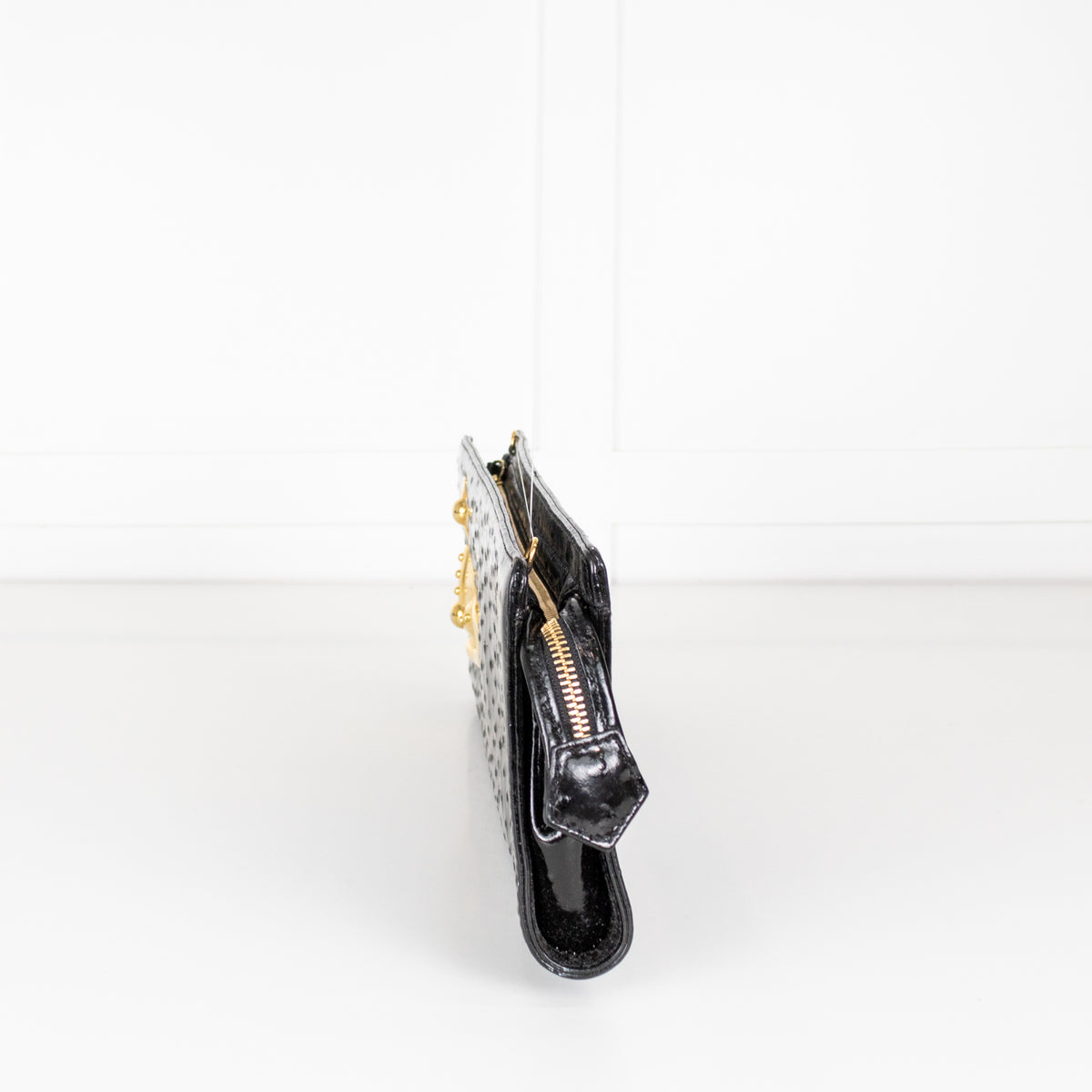 Vivienne Westwood Black Patent Leather Clutch