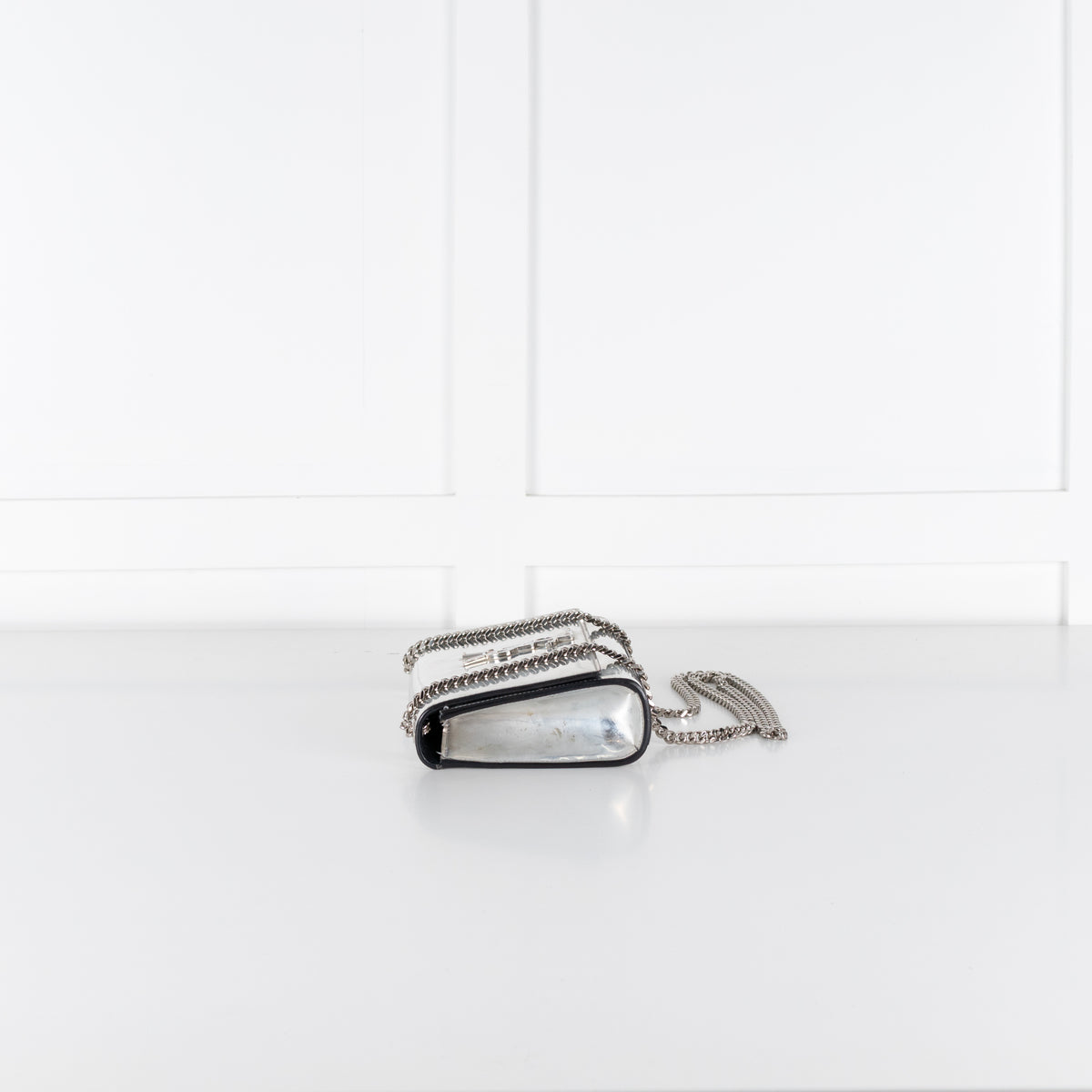 Yves Saint Laurent Silver Mirrored Leather Small Kate Bag