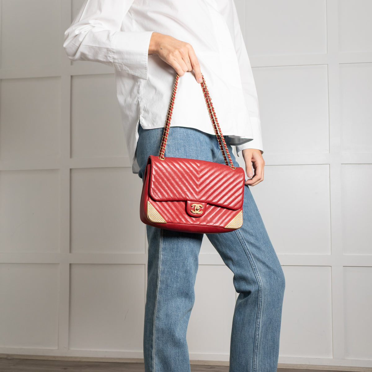 Chanel Rock the Corner Red Single Flap Bag
