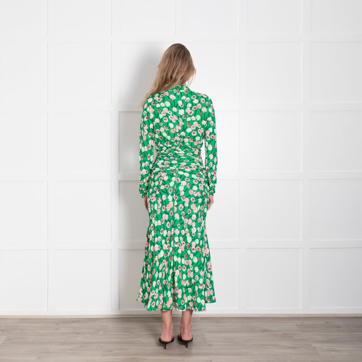 Me + Em Lantana Flower Print Midi Dress