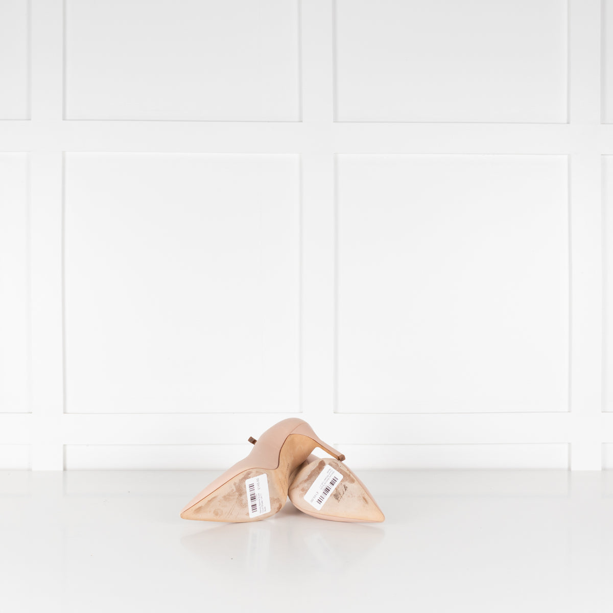 Manolo Blahnik Nude Court Shoes