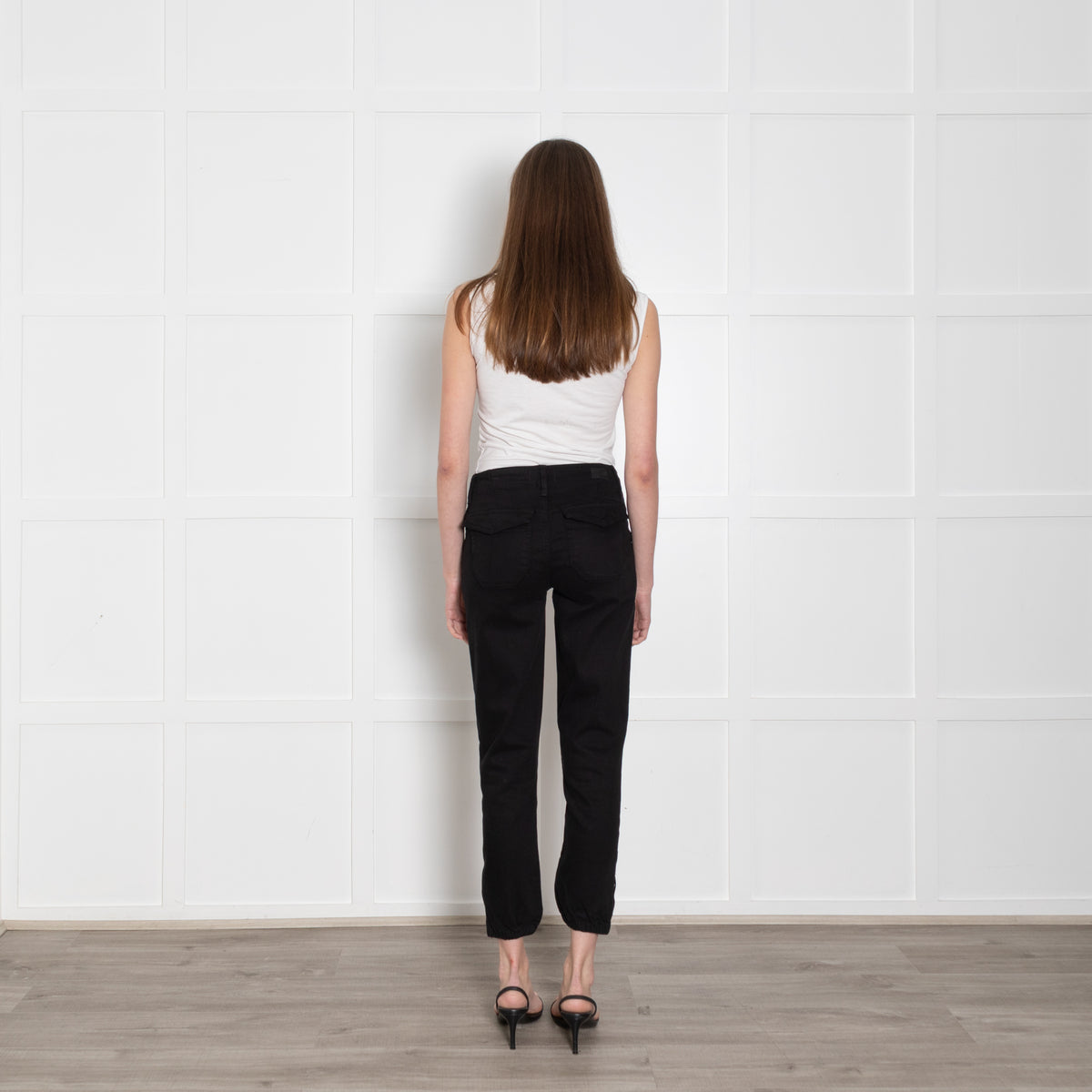 Paige Mayslie Black Joggers With Side Zips