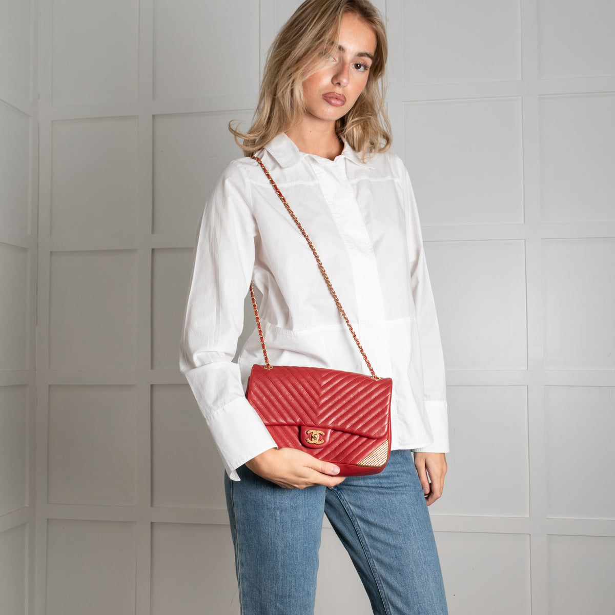 Chanel Rock the Corner Red Single Flap Bag