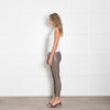 Max Mara Leisure Taupe Leather Look Leggings