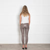 Max Mara Leisure Taupe Leather Look Leggings