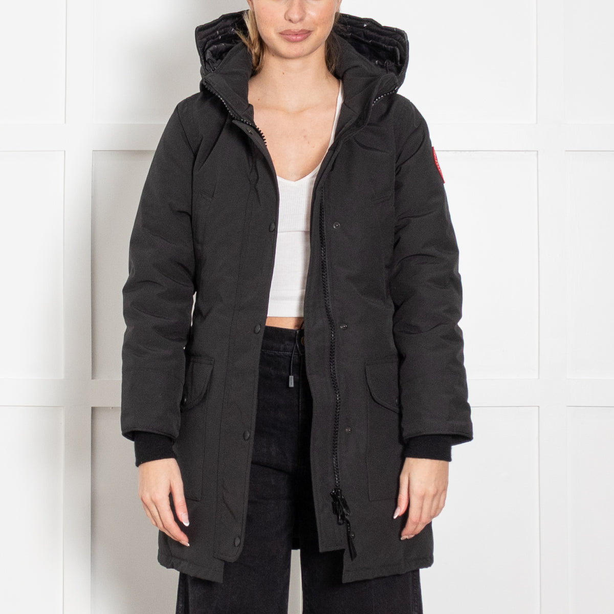 Canada Goose Black Puffer Short Coat