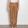 Boutique Moschino Mustard Leather Trousers